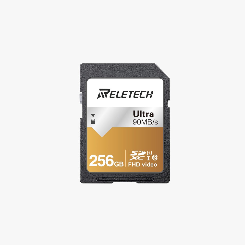 Reletech MicroSDXC™ UHS-I ゴールドメモリーカード